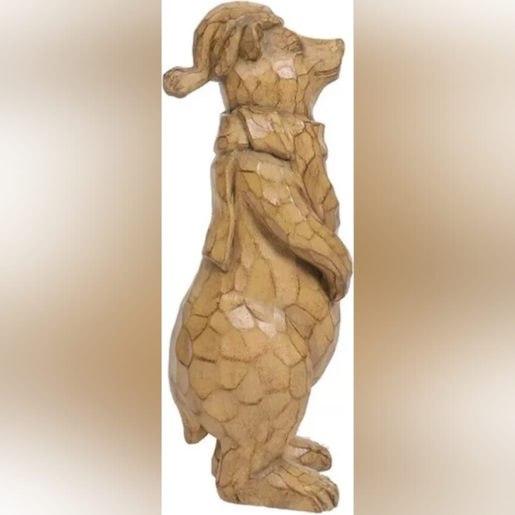 NEW Holiday Time Brown Bear Christmas Rustic Tabletop Farmhouse Decor 15.63" - Picture 2 of 5